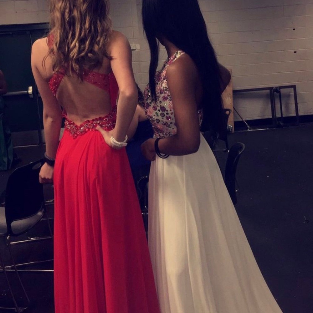 RED PROM DRESS!!! Only worn once size 0